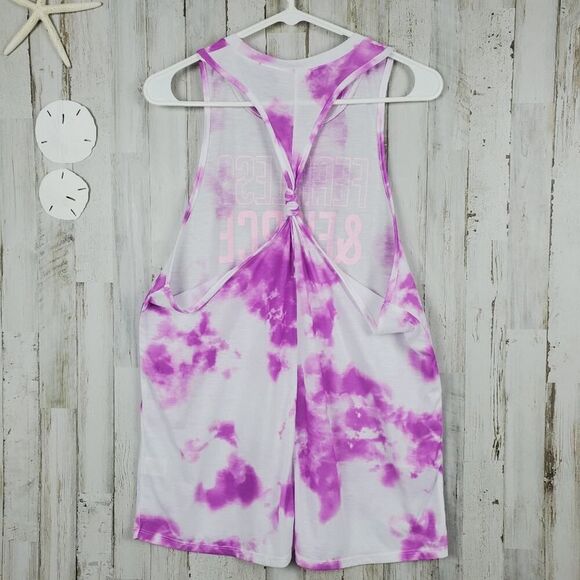 SO Tie Dye Twist Back Tank Top Size XL - Picture 2 of 9